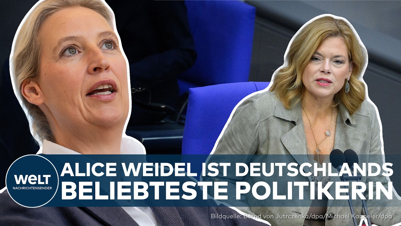 DEUTSCHLAND: AfD-Chefin Alice Weidel ist jetzt die beliebteste Politikerin - FDP-Mann prescht vor!
