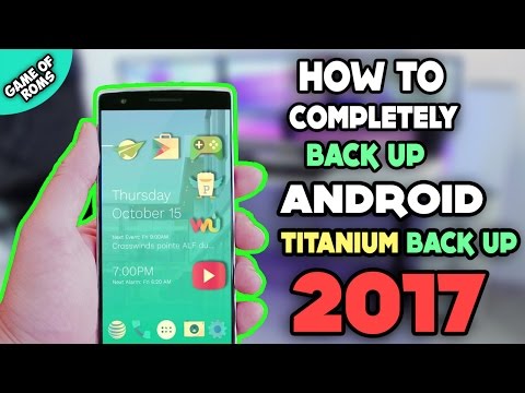 How to Actually Backup Apps With Data Titanium Backup Video
