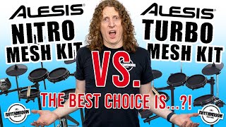 Video thumbnail for Alesis Turbo Mesh vs Alesis Nitro Mesh, the BEST beginner drum kit? by Rhythm Room Music School
