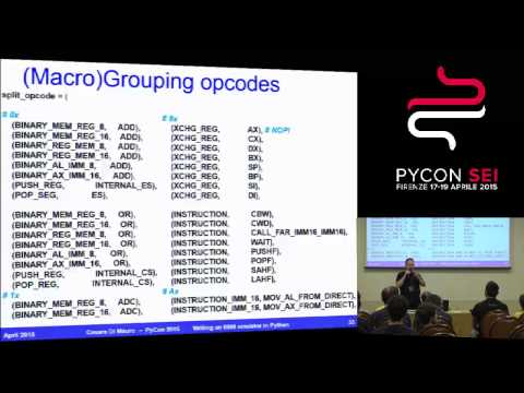 Writing an 8086 emulator by Cesare Di Mauro