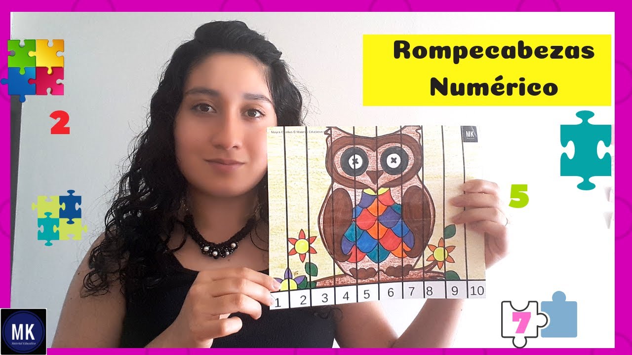 💕 Rompecabezas de Números GRATIS 😊Juego de Mesa para Imprimir
