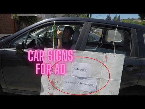 Easiest and Cheapest Car Signs for Ad, Celebration, or Protest
