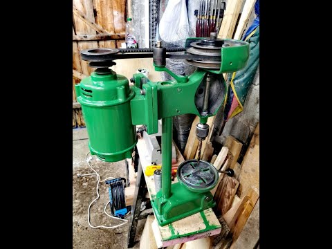 Old Drill Press machine Restoration Part 2 German Standbohrmaschine Tischbohrmaschine Teil First ViD