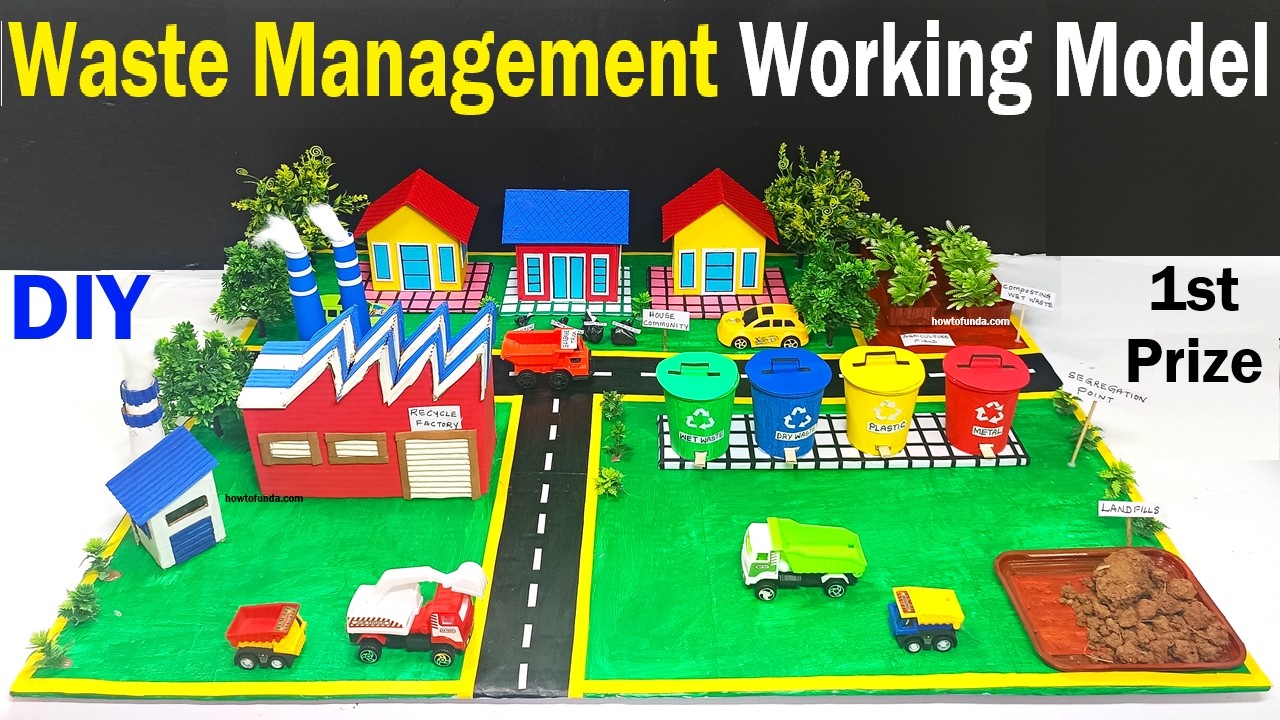 waste management working model for science project exhibition - diy | howtofunda
