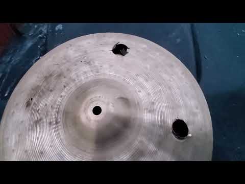 DIY Cymbal Modification Fail - What "Not to Do" - Destroyed Cymbal