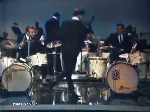 Gene Krupa & Buddy Rich - live [Colourised] 1966
