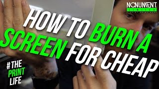 burn a silk Screen Printing frame