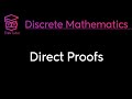 DIRECT PROOFS DISCRETE MATHEMATICS