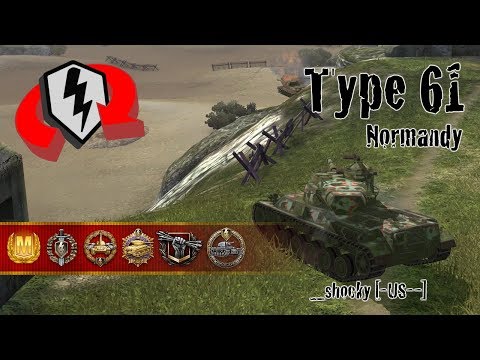 World of Tanks Blitz Replays - Type 61 at Normandy w/ _shocky [-US--]