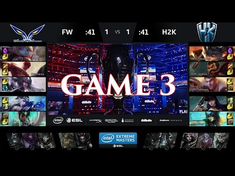 IEM Katowice 2017 semi final: H2K vs FW - Game 3