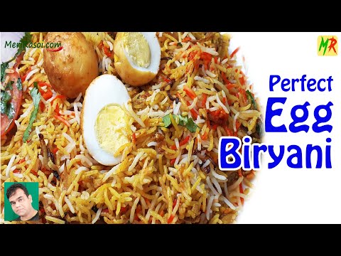 अंडा बिरयानी कढ़ाई में | Egg Biryani | Easy Egg Biryani Recipe | Easy Egg Dum Biryani | Anda Biryani