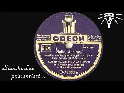 Hallo, Janine! - Odeon O-31553 a - 1939