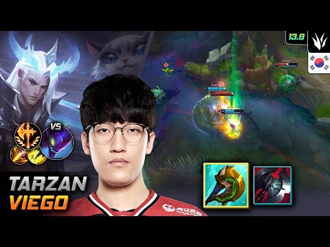Tarzan Jungle Viego Build Divine Sunderer Conqueror - Tarzan Viego Match Highlight - LOL KR 13.9