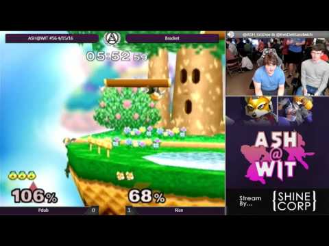 Pdub (Sheik) vs Rice (Fox) - ASH@WIT #56 Melee Bracket