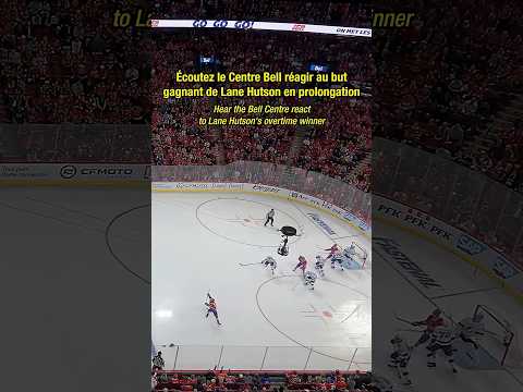 Lane Hutson wins Game 3 in OT #NHL #Playoffs #Shorts