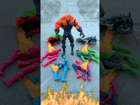 Hulk vs Spiderman vs Ironman Goodbye See you a gain 😭💔 | Marvel toys #spiderman #marvaltoys #hulk