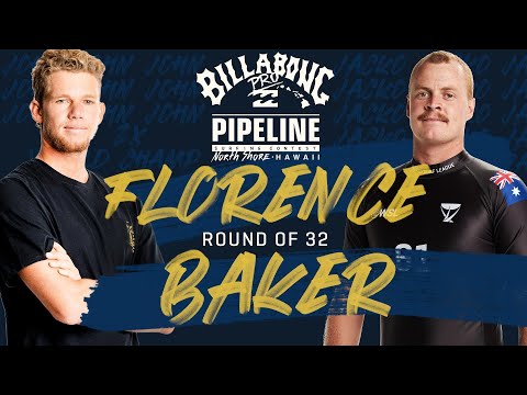 J.Florence vs. Baker Billabong Pro Pipeline - Round of 32 Heat Replay