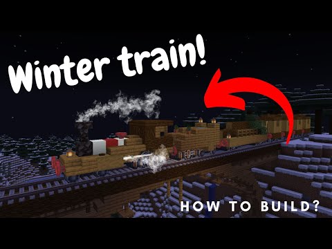 How to build a Snowy Train (Minecraft create mod)