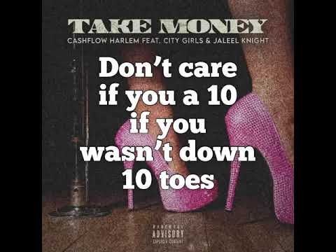 Take Money   Cashflow Harlem Feat  City Girls And Jaleel Knight Lyric Video