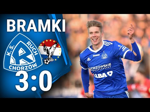 BRAMKI: Ruch Chorzów 3-0 Sokół Ostróda (09.04.2022 r.)