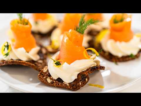 Elevate Your Party with Smoked Salmon and Herb Canapés with Thyme
