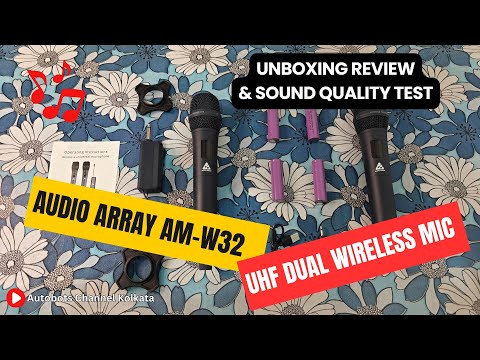 Audio Array AM-W32 Wireless Mic Unboxing & Sound Test | Premium Metal Mic for Karaoke & House Party!
