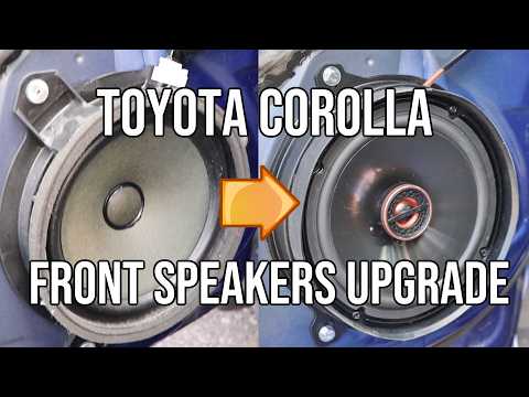 Front Speakers UPGRADE, Toyota Corolla - How to Remove & Install New 6.5" Speakers