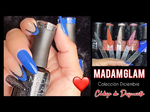 UÑAS GELES MADAM GLAM COLECCIÓN DE DICIEMBRE 2022-23 #nails # #uñasacrilicas #gelnails #madamglamgel