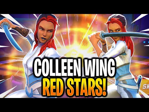 *NEW* COLLEEN WING RED STARS! ELITE 4s & ELITE 5! - MARVEL Strike Force - MSF