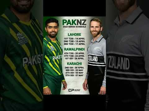 Pakistan VS NewZealand Series Schedule