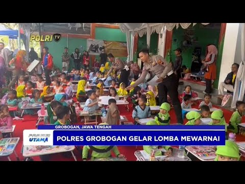POLRES GROBOGAN GELAR LOMBA MEWARNAI