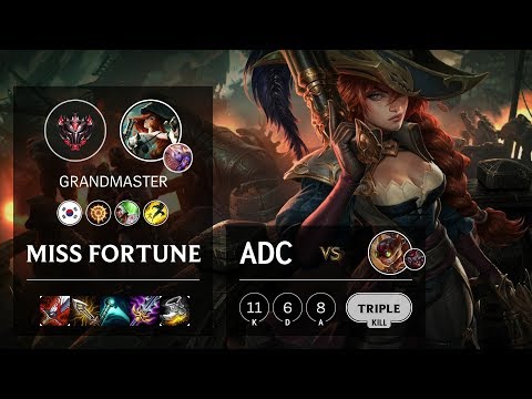 Miss Fortune ADC vs Ziggs - KR Grandmaster Patch 10.4