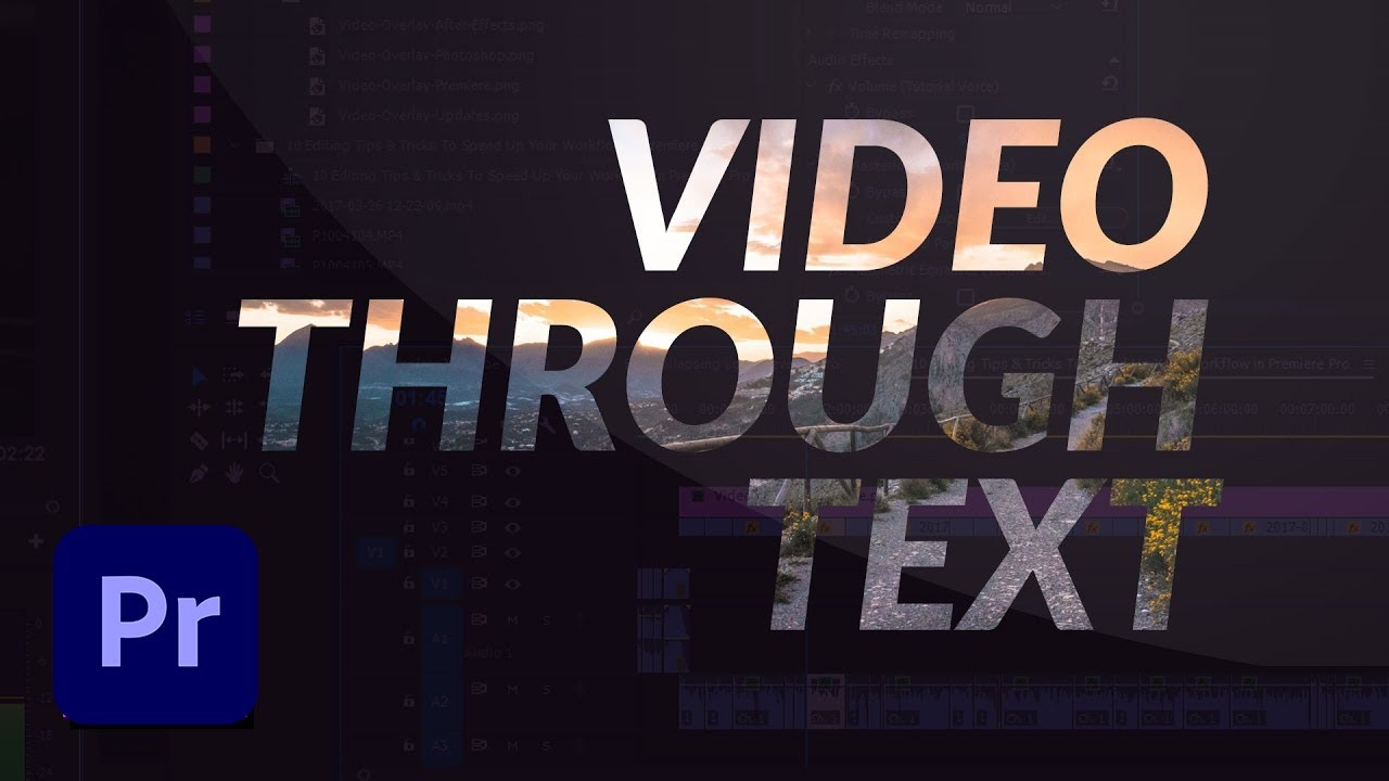 Video Through Text Effect in Adobe Premiere Pro