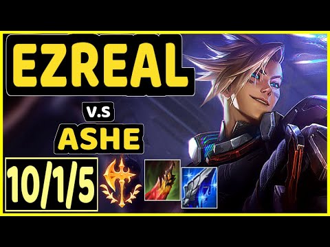 JAVAAA (EZREAL) vs ASHE - 10/1/5 KDA BOTTOM ADC GAMEPLAY - EUW Ranked GRANDMASTER