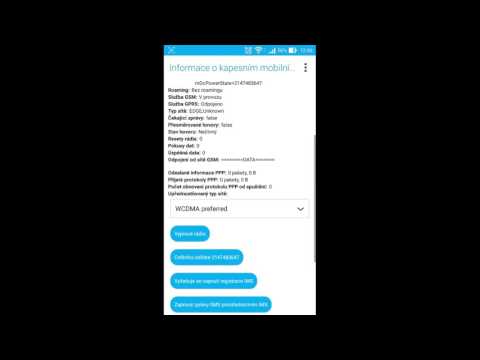 Hidden Android Testing menu / Testovací skryté menu na Androidu