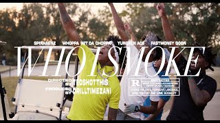 Musik-Video-Miniaturansicht zu Who I Smoke Songtext von Spinabenz, Whoppa With Da Choppa, Yungeen Ace & FastMoneyGoon