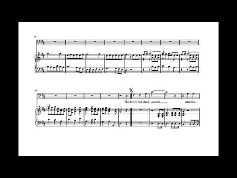 Behold, I tell you a mystery...The trumpet shall sound (Messiah - G.F. Händel) Score Animation