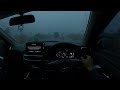 Driving In Heavy Rain In The Afternoon For Sleep
