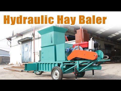 Compact and Store Silage Efficiently with a Hydraulic Baler #silage #straw #chaff #farming