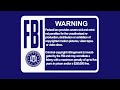 FBI WARNING VHS HD