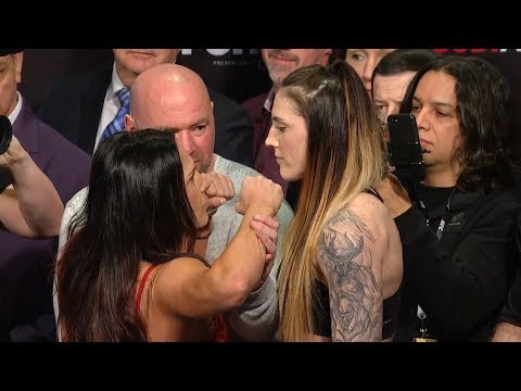 Cat Zingano vs. Megan Anderson - Weigh-in Face-Off - (UFC 232: Jones vs. Gustafsson 2) - /r/WMMA