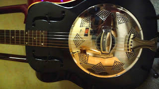 Regal Dobro vs Aria Western vs Johnson Single Cone Guitar (M.Knopfler- style)