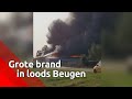 Het vuur in de loods in Beugen brak rond acht uur uit