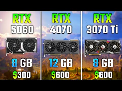 RTX 5060 vs RTX 4070 vs RTX 3070 Ti | Test in 7 Games