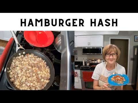 Hamburger Hash Recipe for Breakfast or Dinner - Budget Friendly Meal - Skillet Dinner
