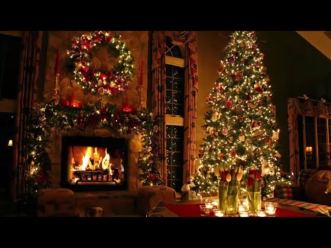 Top Christmas Songs of All Time 🎄10 Hours of Classic Christmas Music with Fireplace