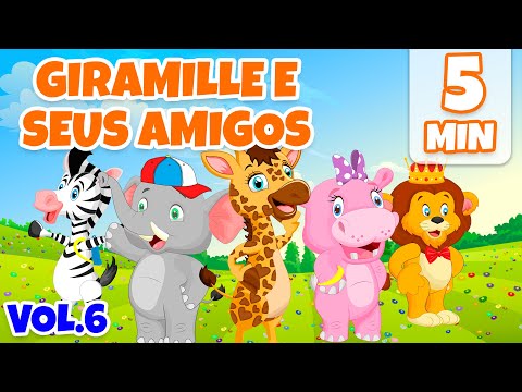 Giramille e seus Amigos Vol. 6 - Giramille 5 min | Desenho Animado Musical