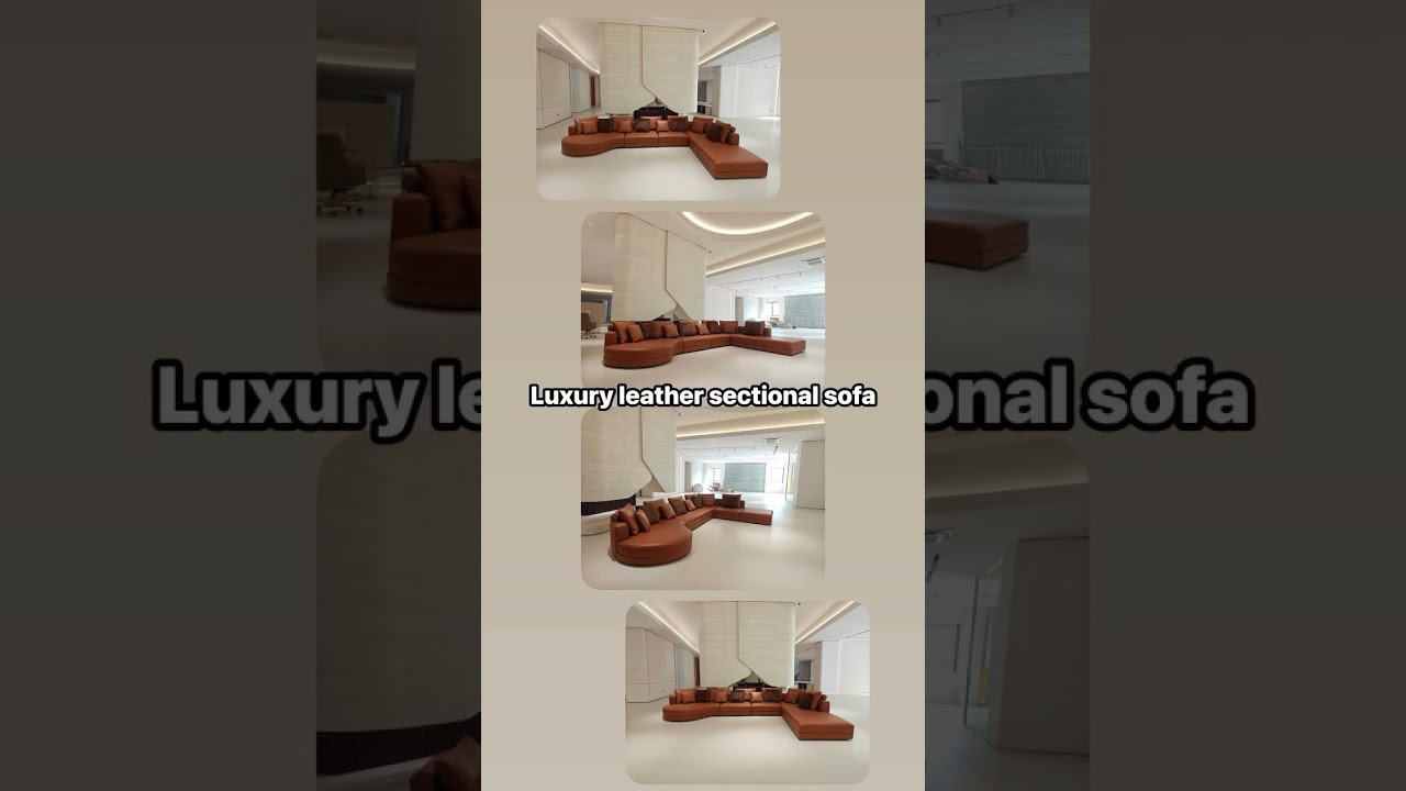 Luxury leather sectional sofa #furniture #sofa #leather #alexisfurniture