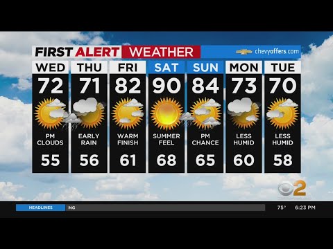 First Alert Forecast: CBS2 5/17 Evening Weather at 6PM