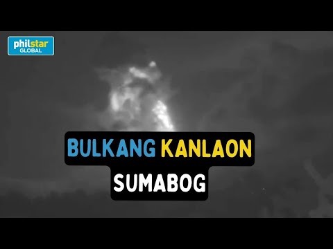 Bulkang Kanlaon sa Negros Occidental sumabog kagabi at itinaas sa alert level 2 ang estado ng bulkan